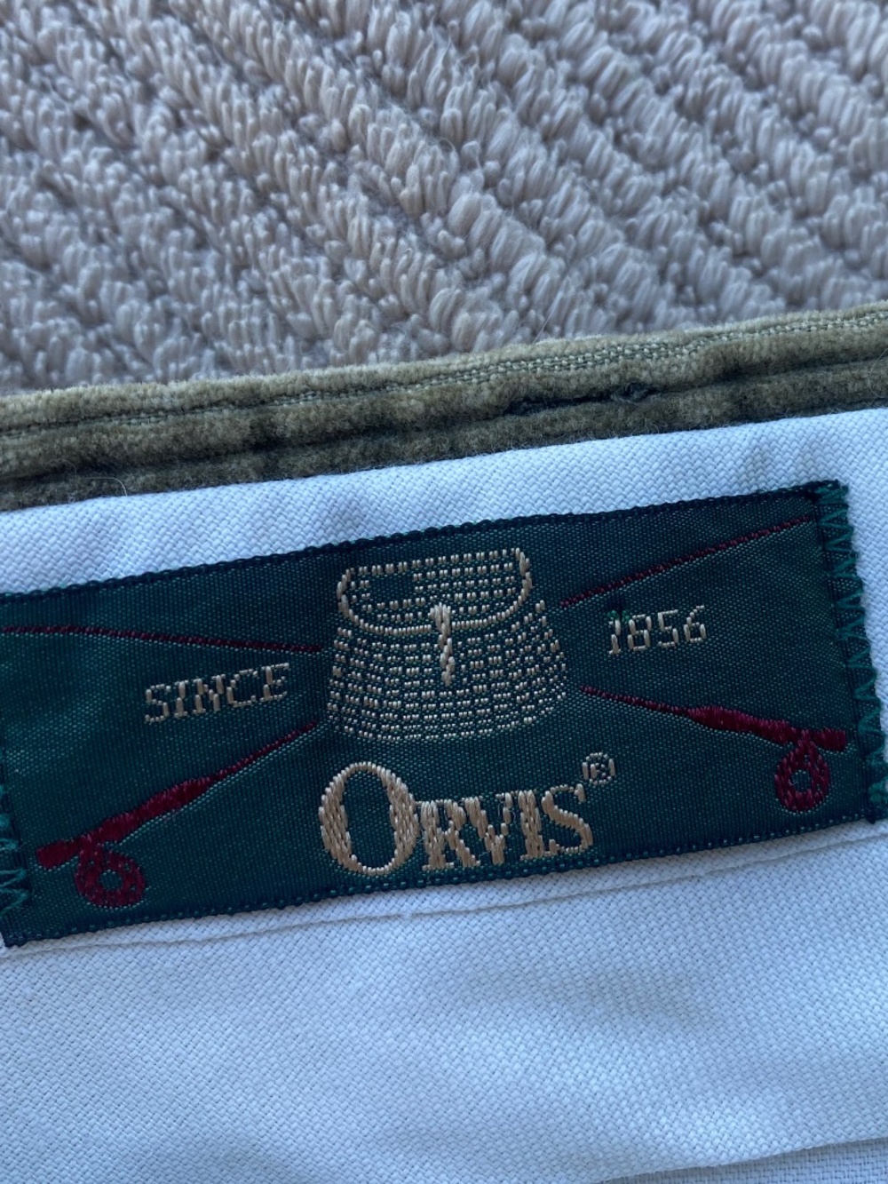 Vintage Orvis / Green Corduroy Trousers / 32x30 / Cuffed Hem / USA Made